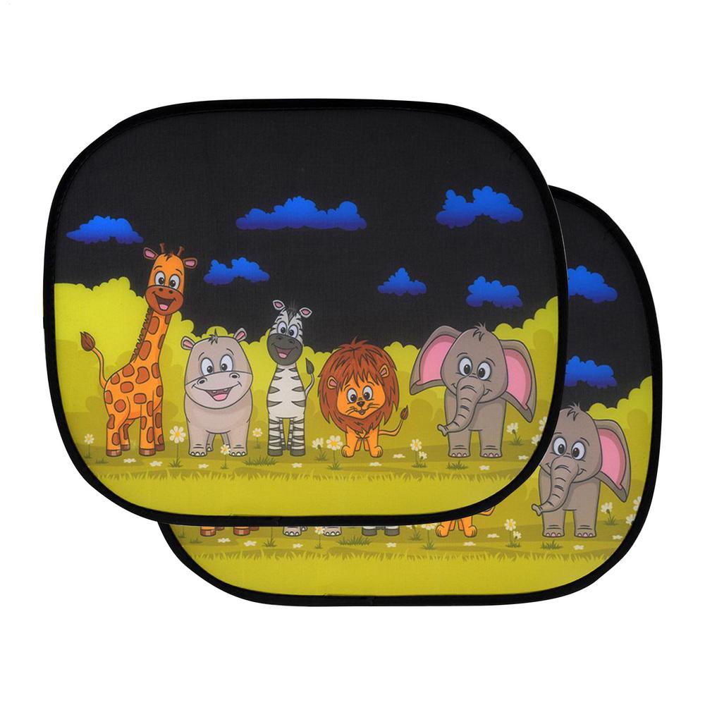 2pcs Magnetic Car Side Window Sunshade Cartoons UV Protection Auto Curtain Sunscreen Window Cover Auto Accessories