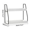 Bathroom Counter Organizer 2 Tier Decor Multipurpose Makeup Skincare Shelf Perfume for