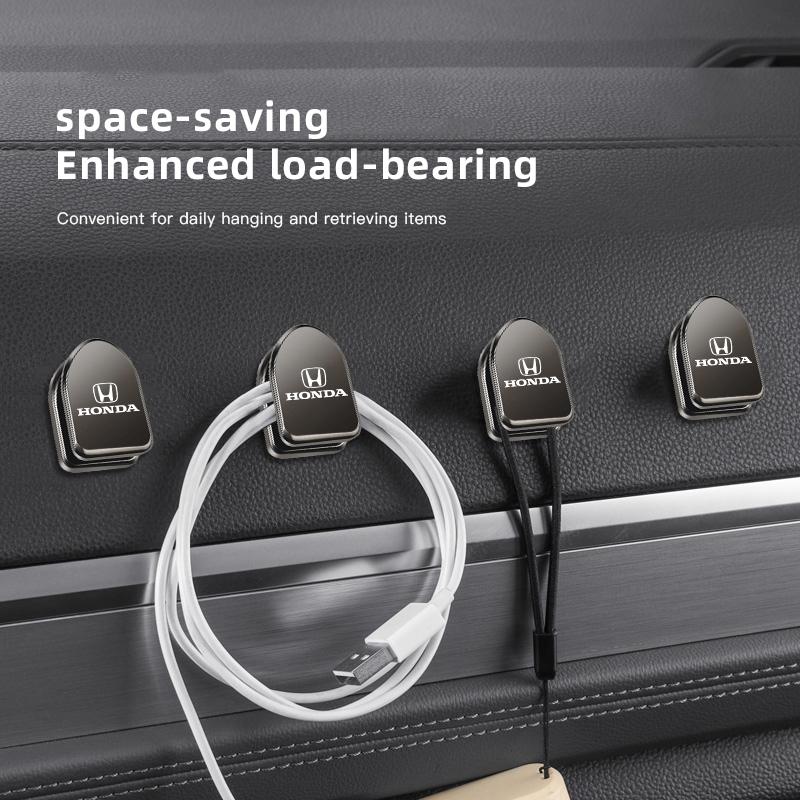 2Pcs Car Mini Metal Storage Hook Auto Accessories For Honda Civic Accord Crosstour Spirior Odyssey Avancier UR-V Sienna Elysion