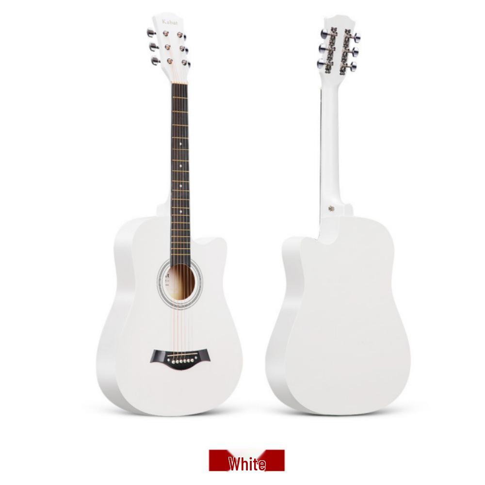 38-inch Wooden Folk Guitar for Beginner Practice