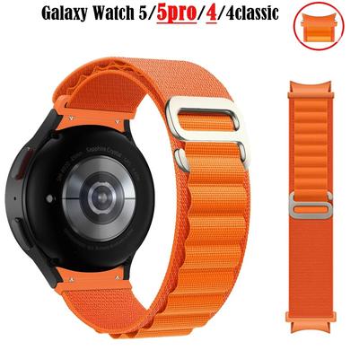 20mm Uhrenarmband für Samsung Galaxy Watch 5 6 4 44mm 40mm Nylon Alpine Loop Armband 46mm Correa Watch4 Classic 5 Pro 45mm Armband