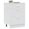Lower Kitchen Cabinet Made of White Glued Wood