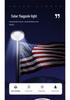 Waterproof Solar LED Flagpole Light - 26 Beads, Ideal for Outdoor, Camping, Courtyard, and Tent Illumination