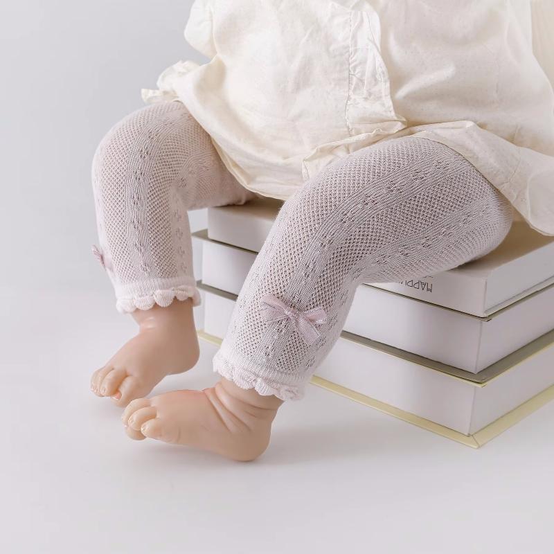 

Летние сетчатые колготки для новорожденных девочек, модные милые колготки для младенцев, хлопковые леггинсы принцессы для малышей, детские аксессуары 0-24 месяца L(12-24m) розовый