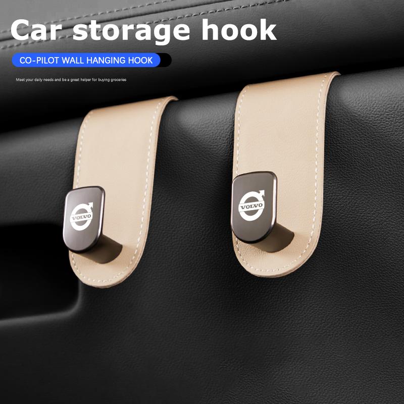Car Co Pilot Hook Multifunctional Creative Organizing Storage Hooks For Volvo Xc60 Xc90 V40 V60 S60 V50 V90 S80 C40 XC40 V70 C30 KW0