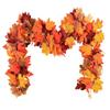 Colorful Autumn Leaf Garland Flexible Faux Maple Vine  Wall Hanging Decor