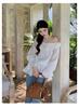 Plus Size Women's Spring One-Shoulder Sweet Korean Slimming Top