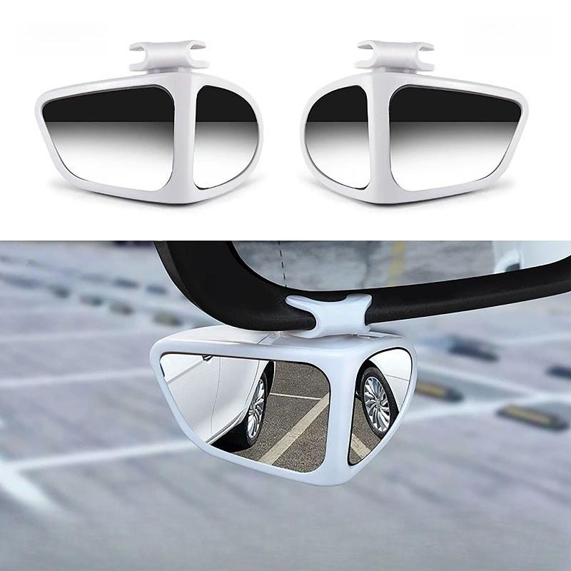 Car Rearview Mirror Blind Spot Mirror For Car Front Rear Wheels Wide Angle Reverse Parking Auxiliary Tool Accessories