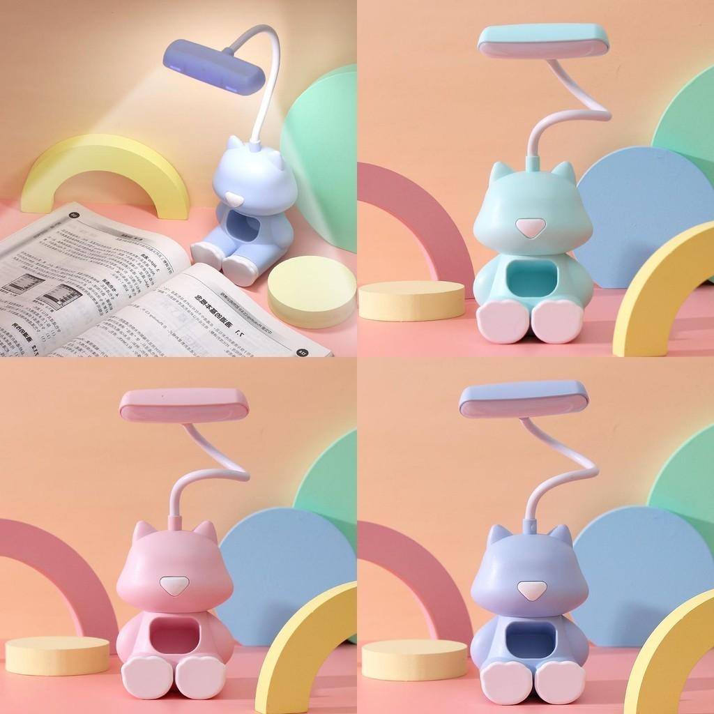 Cute Cartoon Usb Charging Small Desk Lamp Student Study Reading Led Eye-care Desk Lamp Dormitory Bedside Lamp Night Light