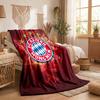 FC Bayern München Thema Fleece-Decke Gemütliche Weiche Plüschdecke für Schlafzimmer Couch Reise