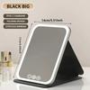 Portable LED Makeup Mirror,Foldable Makeup Mirror with Light, Desktop Fill Light Mirror For Student Dormitory & Office