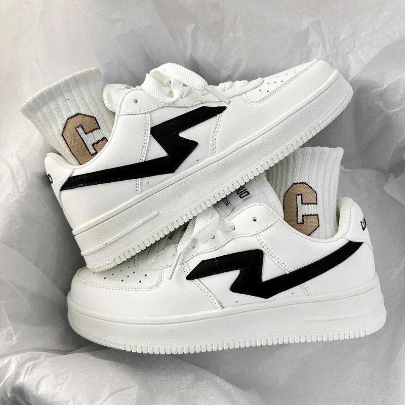 New Shoes Female PU Women's Vulcanize Shoes Outdoor Women Sneakers Lace Up Mixed Colors Low Heel Women's Casual Shoes