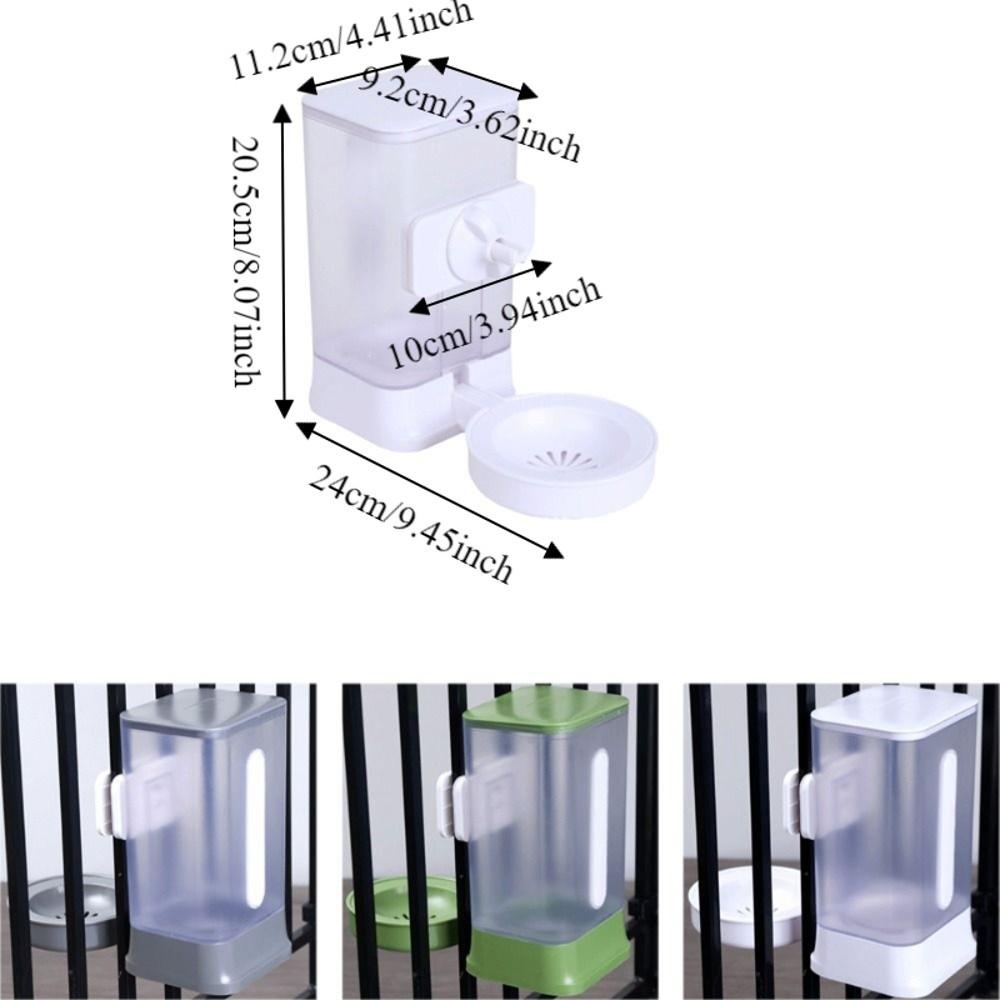Anti-siphon Large Capacity Dog Water Dispenser Leak-Proof Automatic Dog Cage Kettle Detachable Adjustable Pet Drinking Bowl Home