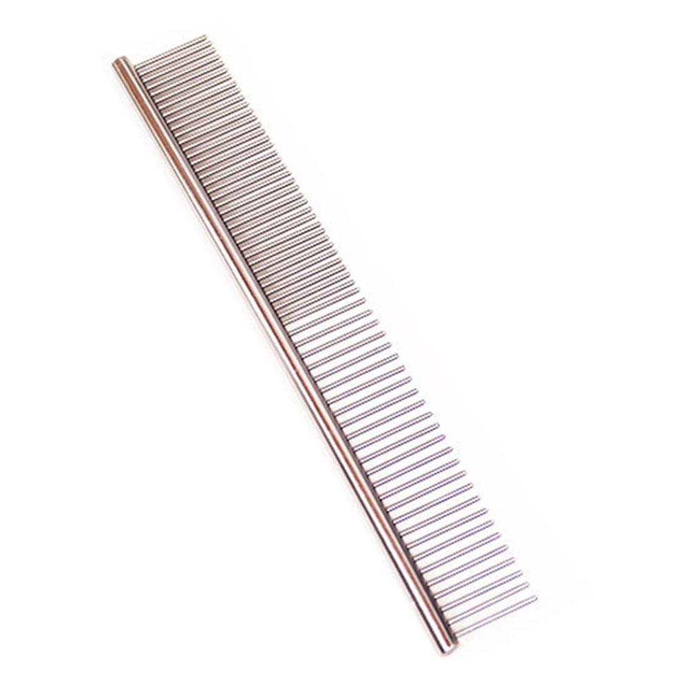 Stainless Steel Pet Grooming Row Comb Dog Removing Hair Knots Supplies(19*3cm)