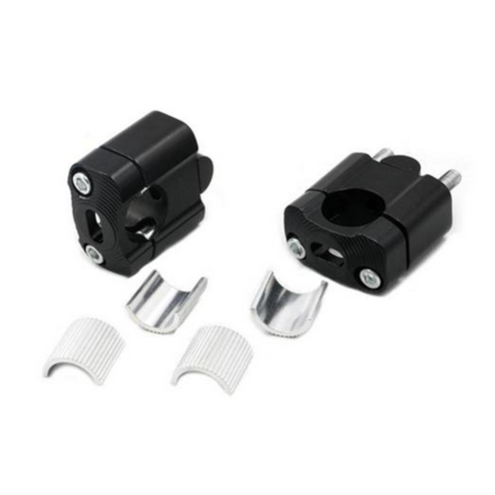 Black Handle Fat Bar Mount Clamps Riser 7/8" Handlebar for Dirt Bike Motocross