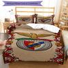 3pcs Benfica Bedding Set Duvet Cover Closure Includes 1 Duvet Cover & 2 Pillowcases, Soft and Comfortable for All Seasons.