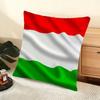 I-Litalian Flag Cushion Cover Soft Short Plush Pillow Cover Smooth Cozy Texture Aesthetic Cushion Case Home Decor