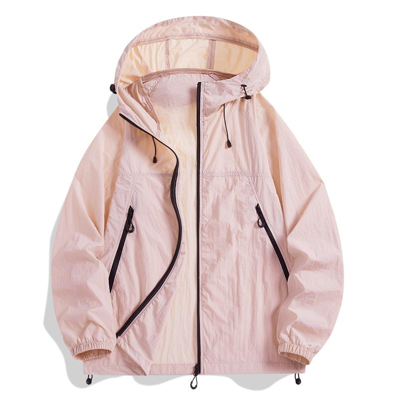 Sunscreen clothing Men's summer hooded sunscreen clothing Sports jacket Breathable outdoor jacket Summer fishing sunscreen clothing