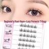 Natural Look Self-Adhesive Eyelashes - Lazy Three-Step, Glue-Free, Hard Stem Design