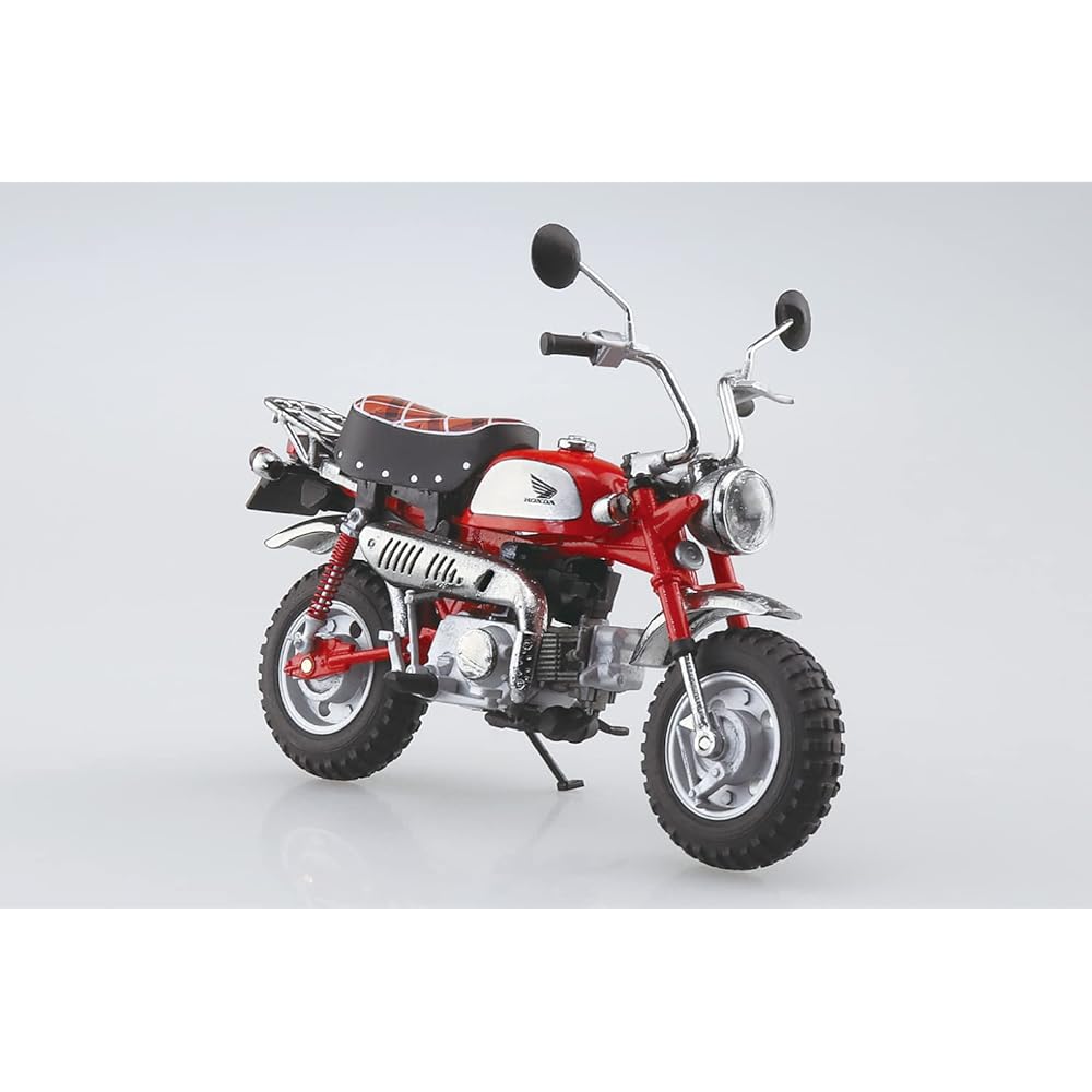Aoshima Bunka Kyozai (AOSHIMA) Skynet 1/12 Scale Complete Honda Monkey Limited Monza Red Motorcycle
