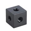 Square Brackets 18mm 1/4" Interface with 6 Female Screw Holes Secure Fixation Square Mounting Plate for Camera Tripod