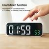 9 Inch Voice Control Digital Alarm Clock Date Time Temperature Display Countdown Dual Alarms 12/24H Electronic LED Alarm Clocks