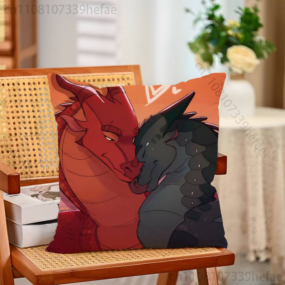 

WWings of FFire Dragon Throw Pillow Case For Decoration 30cm 50cm 55cm Square Home Pillowcase Case 30x30cm