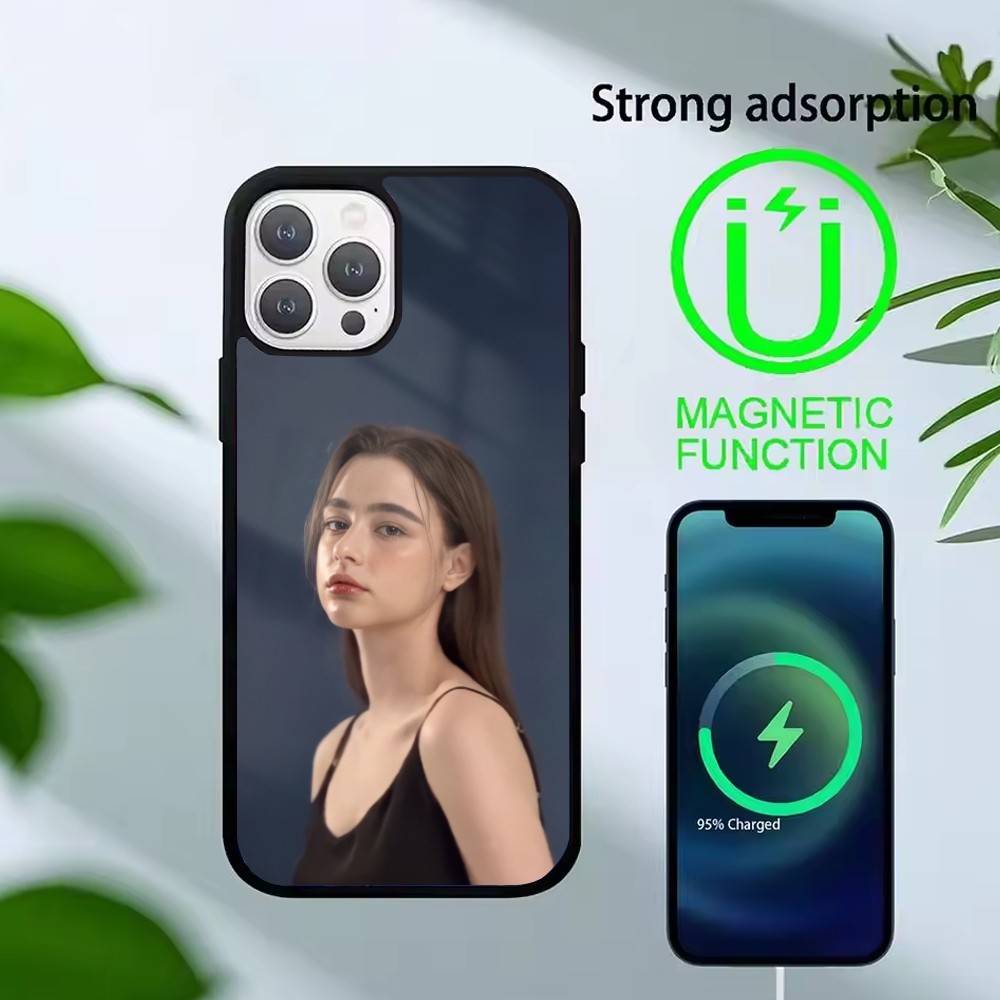 

C-Emily Bader Phone Case For iPhone 14,16,15,13,17,12,Plus,Pro,Max Magnetic For Magsafe Frosted Cover iPhone17Air