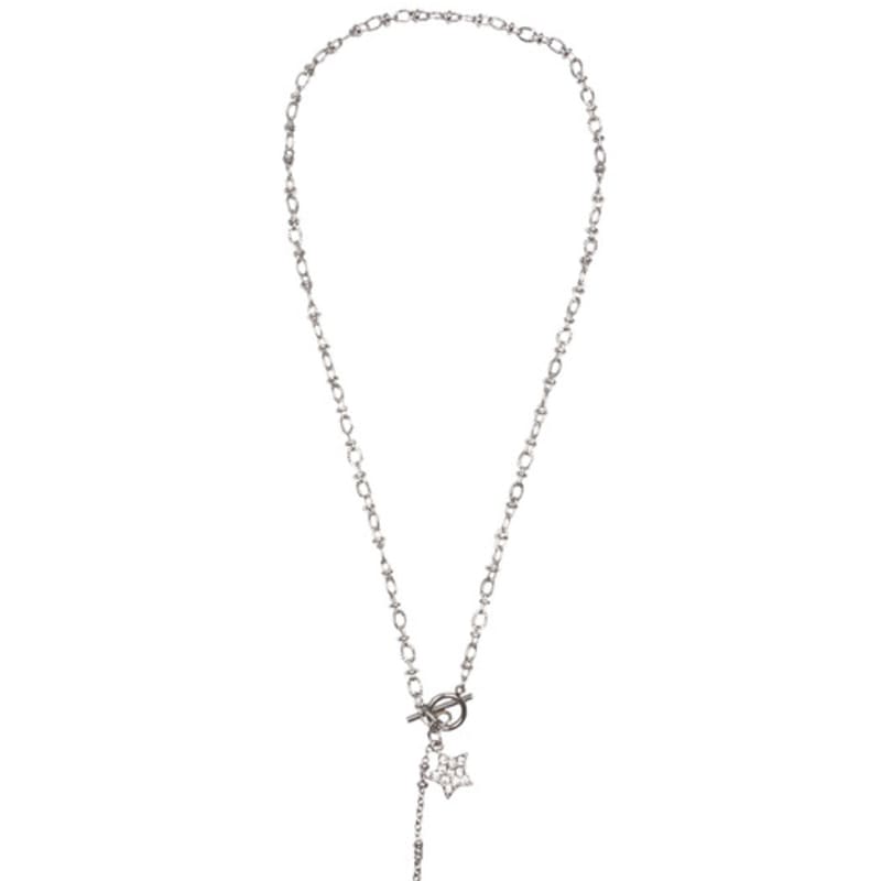 HIGHSCHOOLDISCO Star Cubic Toggle Bar Necklace