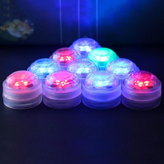 12Pcs Underwater Lights with Intelligent Remote Control Energy-Saving Waterproof Multiple Modes RGB