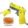 Foldable Alloy Toy Rubber Band Gun Keychain for Kids