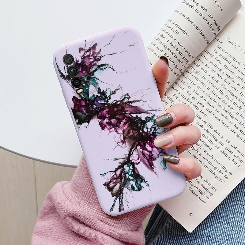Housse Marbre Mode Pour Redmi 9T Coques Protectrices Souples Silicone Coque Pare-chocs Fundas Pour Xiaomi Redmi 9T Redmi9T 9 T Coque Mignonne