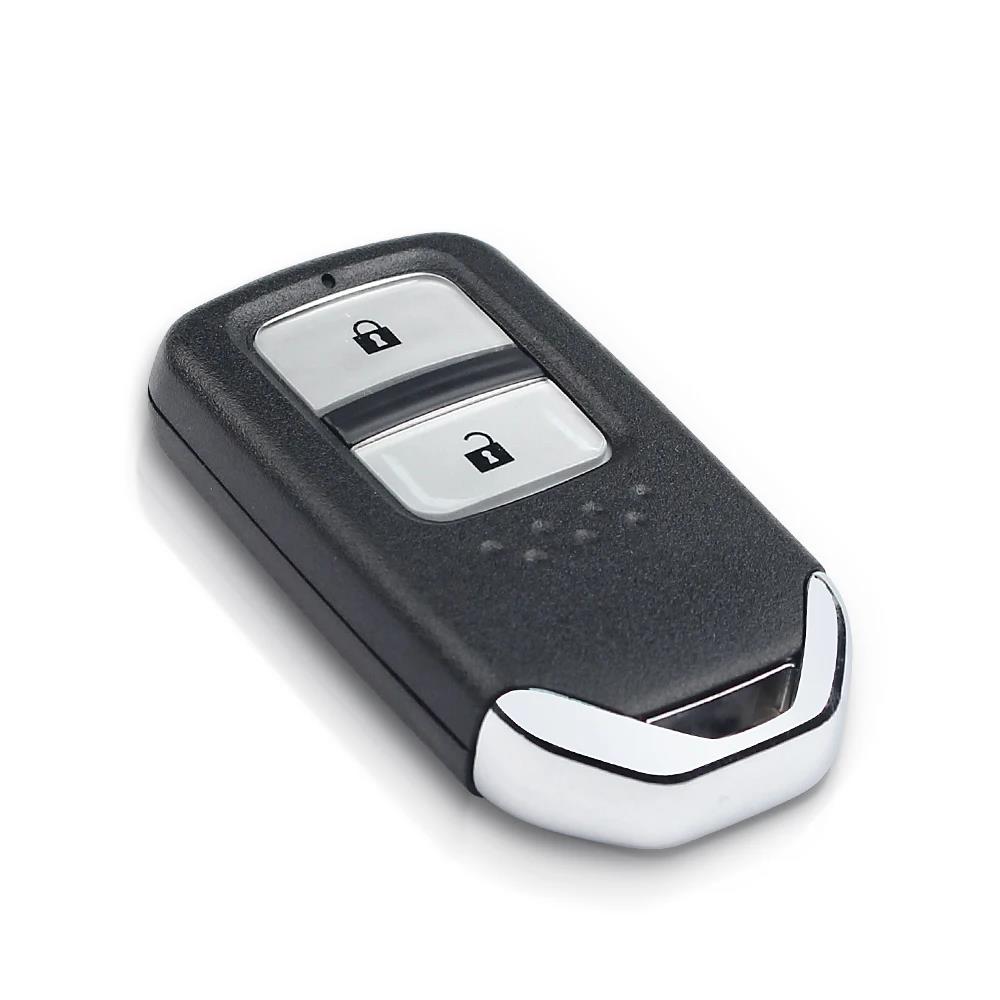 KEYYOU For Honda Fit Odessey City Jazz XRV Venzel HRV CRV CRV Accord Civic 2/3/4 Buttons Smart Key Shell Case Insert Case Blade