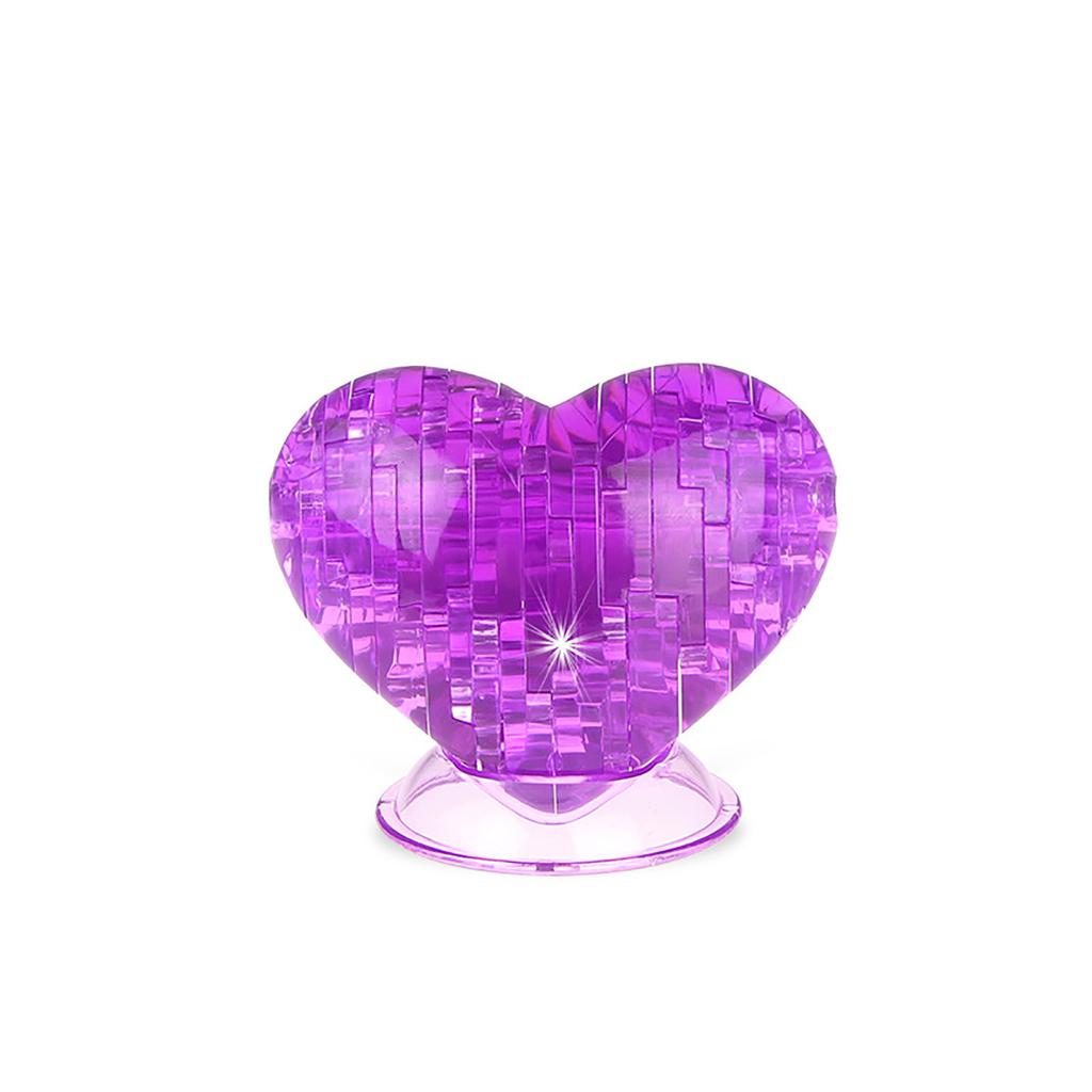 Valentine's Day Heart Shaped 3D Crystal Puzzle Funny Model Toy Gifts for Women