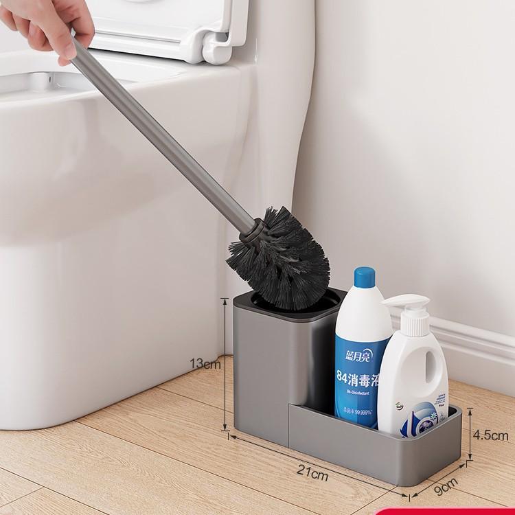 Toilet Brush, Shelf, No Punching, Household No Dead Ends, Toilet Brush, Toilet, Bathroom Toilet, Cleaning Artifact