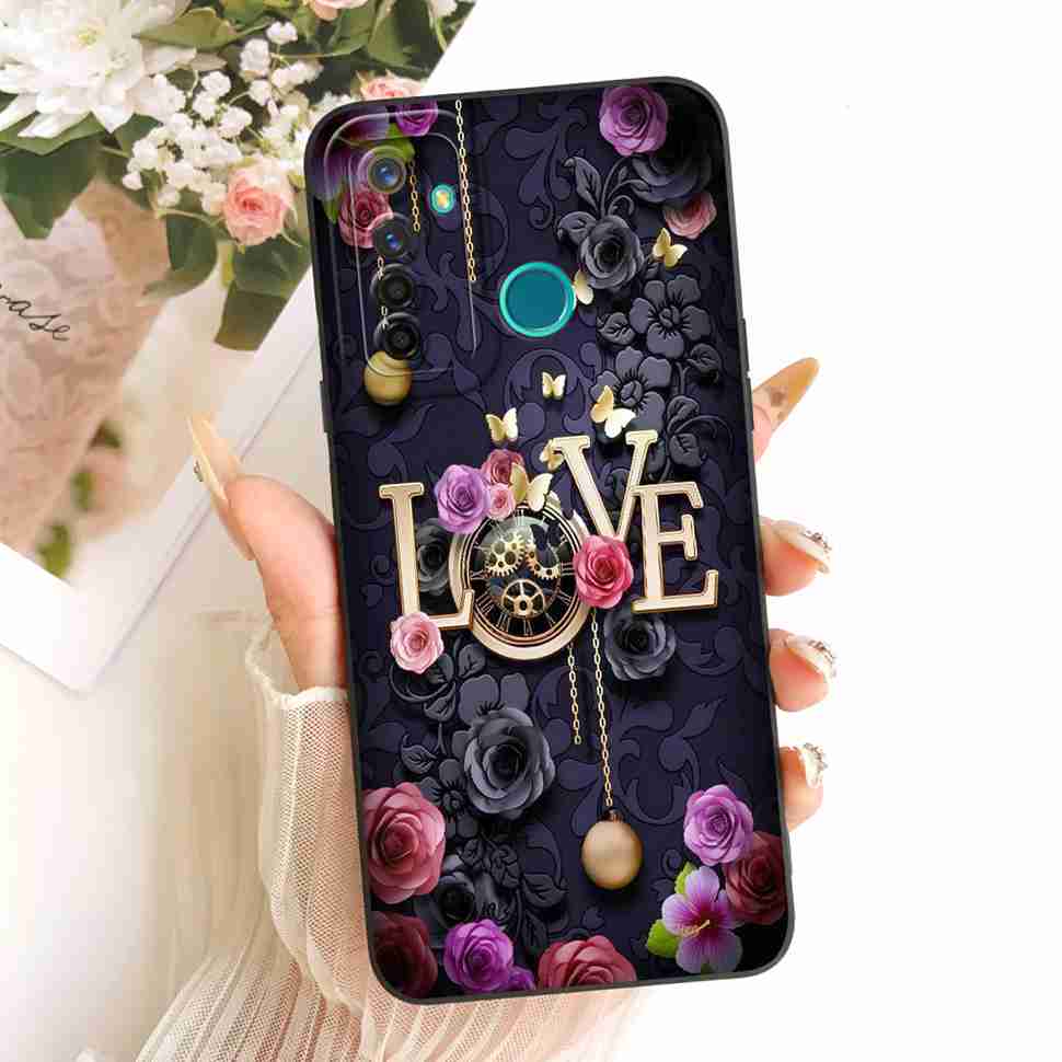 Shockproof Case For Realme 5 Pro Casing Popular Cute Rabbit Soft Matte Cover Realme5 Pro 5Pro RMX1971 RMX1973 Phone Case