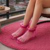 1 Pair Massage Foot Bath Shoes, Portable Feet Soaking Tub Feet Spa Shoes, Pedicure PVC Tall Foot Soaker for Foot Massage Relax