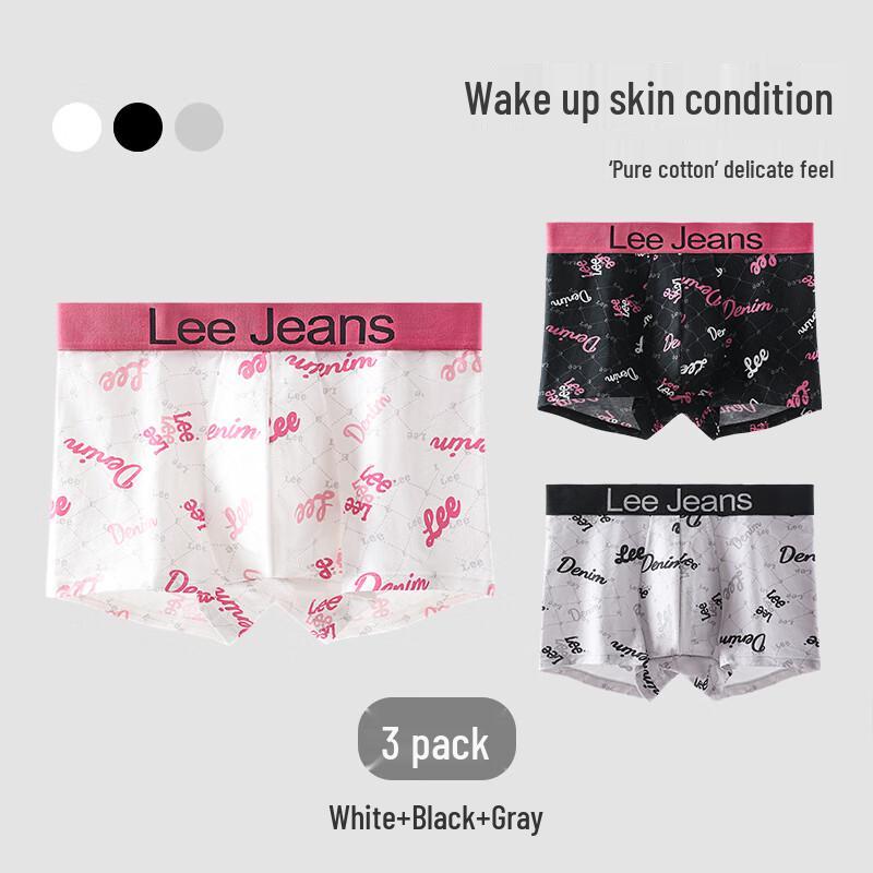 

LEE Men s Antibacterial Print Boxer Briefs (3-Pack) L