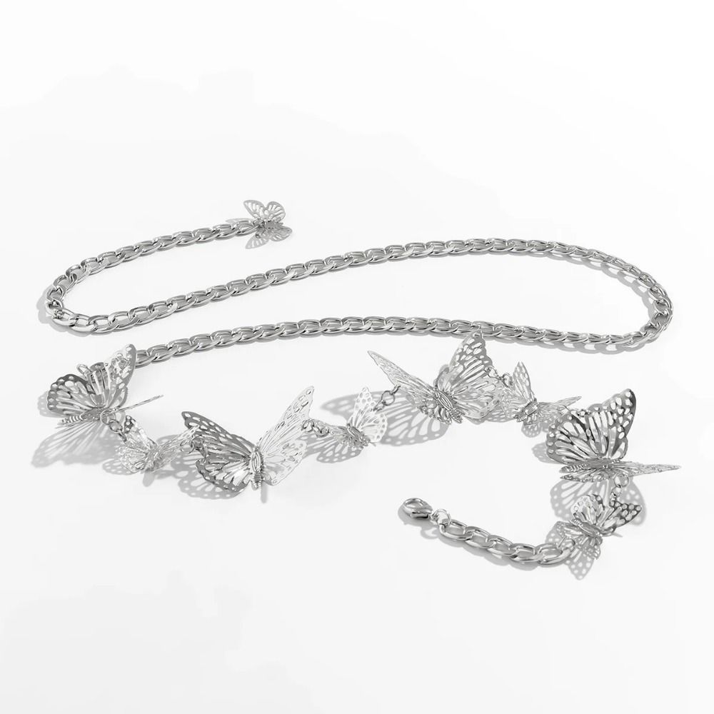 Jewelry Butterfly Waist Chains Vintage Tassel Body Chain Chic Dress Belt Chains Gift