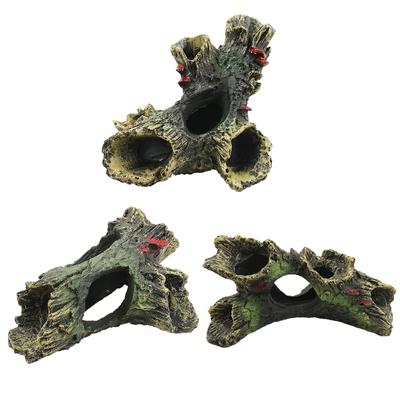 Resin Aquarium Decoration Fish Tank Escape Hole with Lifelike Caves Non-Toxic & Easy To Clean for Freshwater Fish Tank Decor