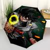 1pc Dragon Ball Z Goku Black Hair Auto Open Close Umbrella, Portable 3-Fold Design with Iron Frame, Outdoor for Fans, Travelers, Daily Use, Gift Idea.