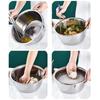 Mixing Bowls Set Vegetable Stainless Steel Slicer Vegetable Washing Basin Drain Basket Multifunctional Mixing Bowls Kitchen Tool