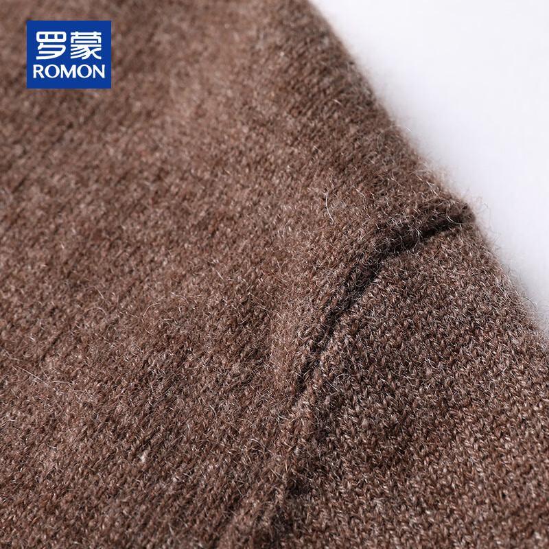 ROMON Men's 100% Cashmere V-Neck Cardigan Sweater