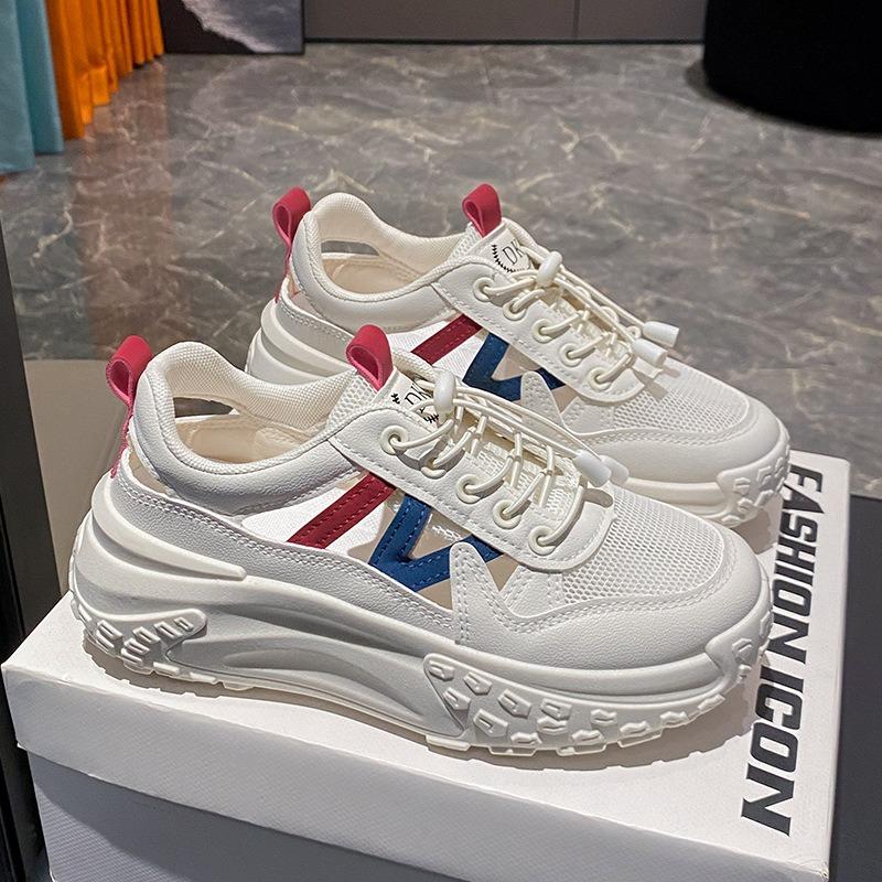 Summer New Hollow Little White Shoes Female Students Thick-soled Versatile Casual Sports Board Shoes