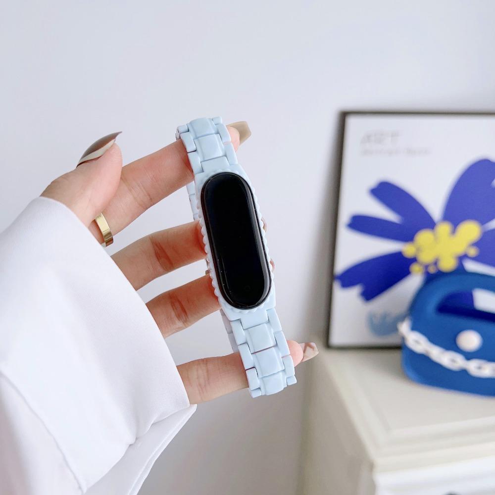 Strap+Case For Xiaomi Mi Band 10 Strap Resin Replaceable Bracelet Wristband for Mi Band 9 8 7 Belt Mi Band 6 5 4 3  Strap