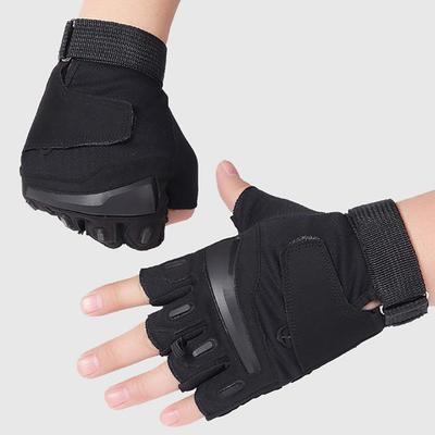 Gants de sport tactiques de fitness pour hommes sans doigts - Gants de cyclisme respirants demi-doigts