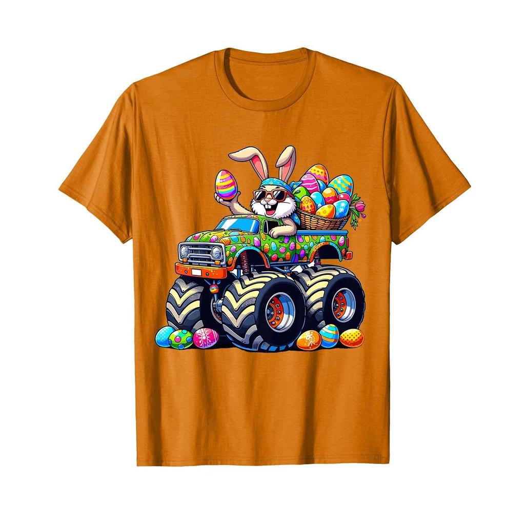 Easter Day Bunny Monster Truck Eggs Cool Rabbit T-Shirt