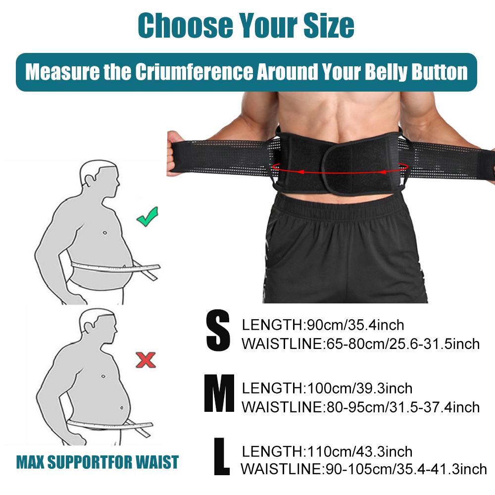 Lordosenstützgürtel, untere Rückenstütze zum Heben, bei Bandscheibenvorfall, Ischias, Schmerzlinderung, atmungsaktive Lordosenstütze für Männer und Frauen
