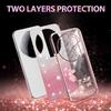 KADEM For Xiaomi 15 Ultra Case Flower TPU Flexible Gradient Phone Cover
