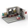 Compatible Building Blocks MOC Car Repair Shop Creative Toy Desktop Car Model Display Piece with Small Parts